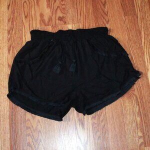 Japna Sleepwear Fringe Accent Sleep Shorts